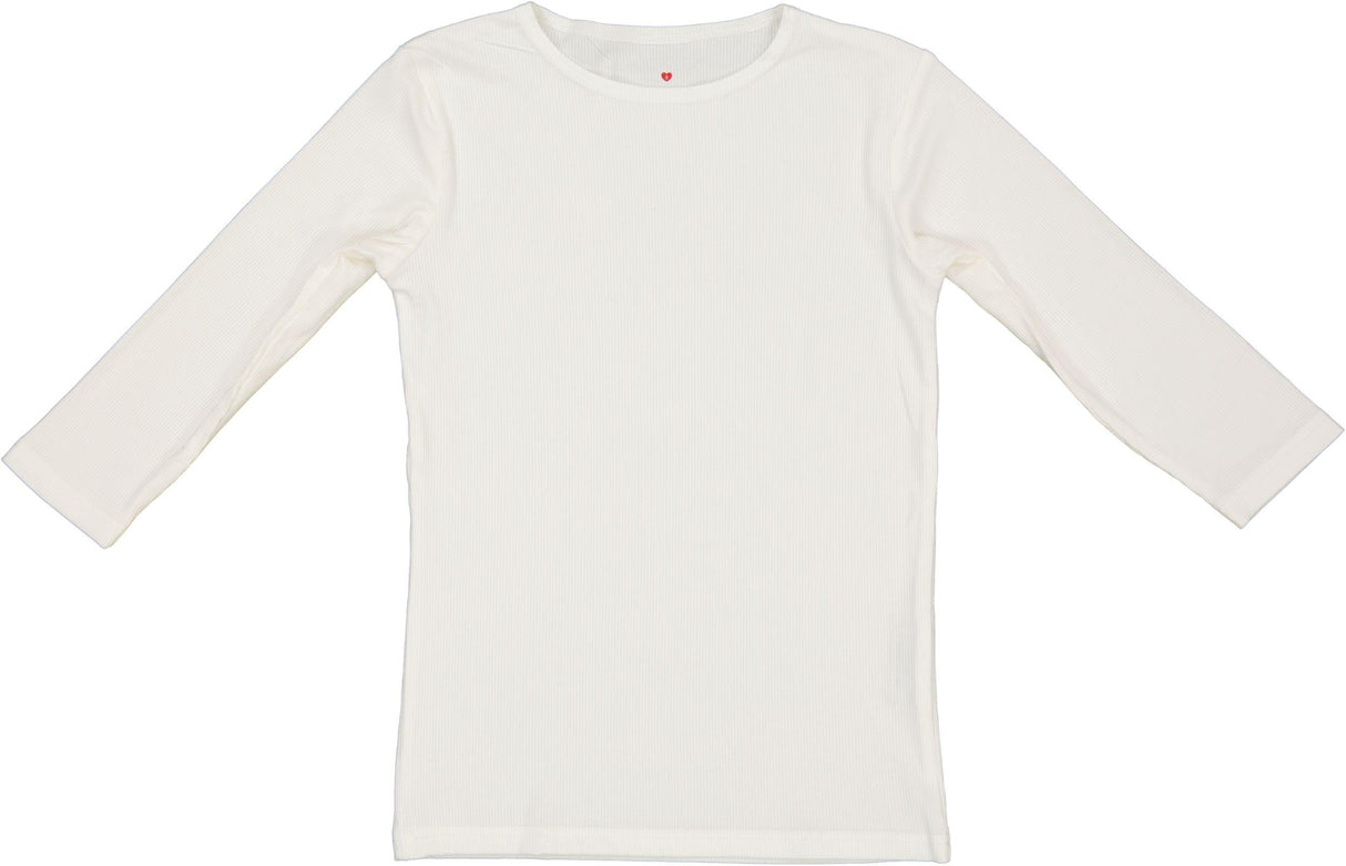Harti Ribbed 3/4 Sleeve Shell