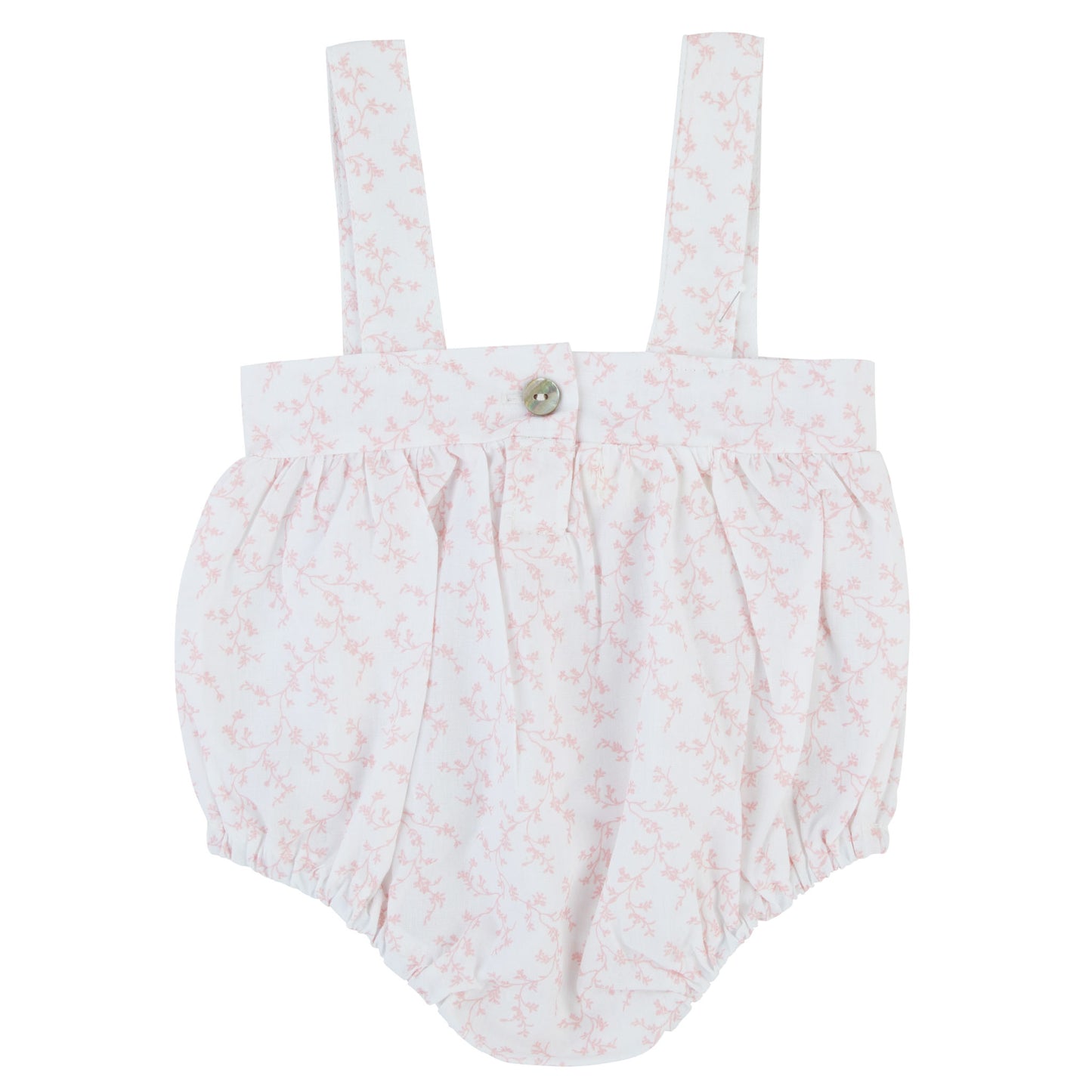 Bondoux Waffle/floral Short Romper (girl)