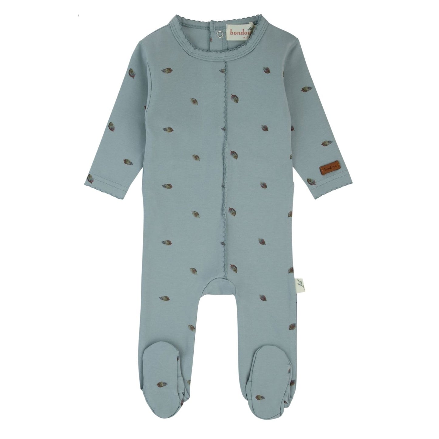 Bondoux Leaf Print Footie