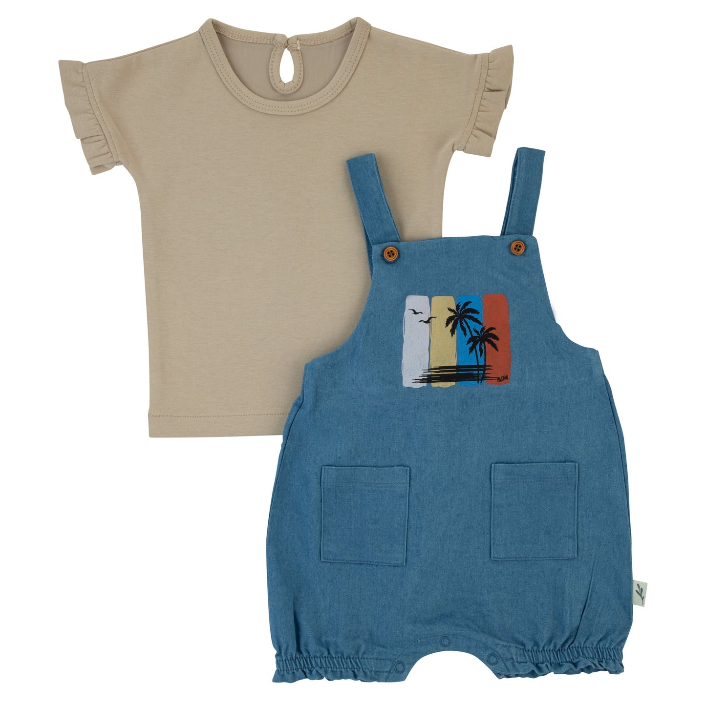 Bondoux Surf Denim Romper (girl)