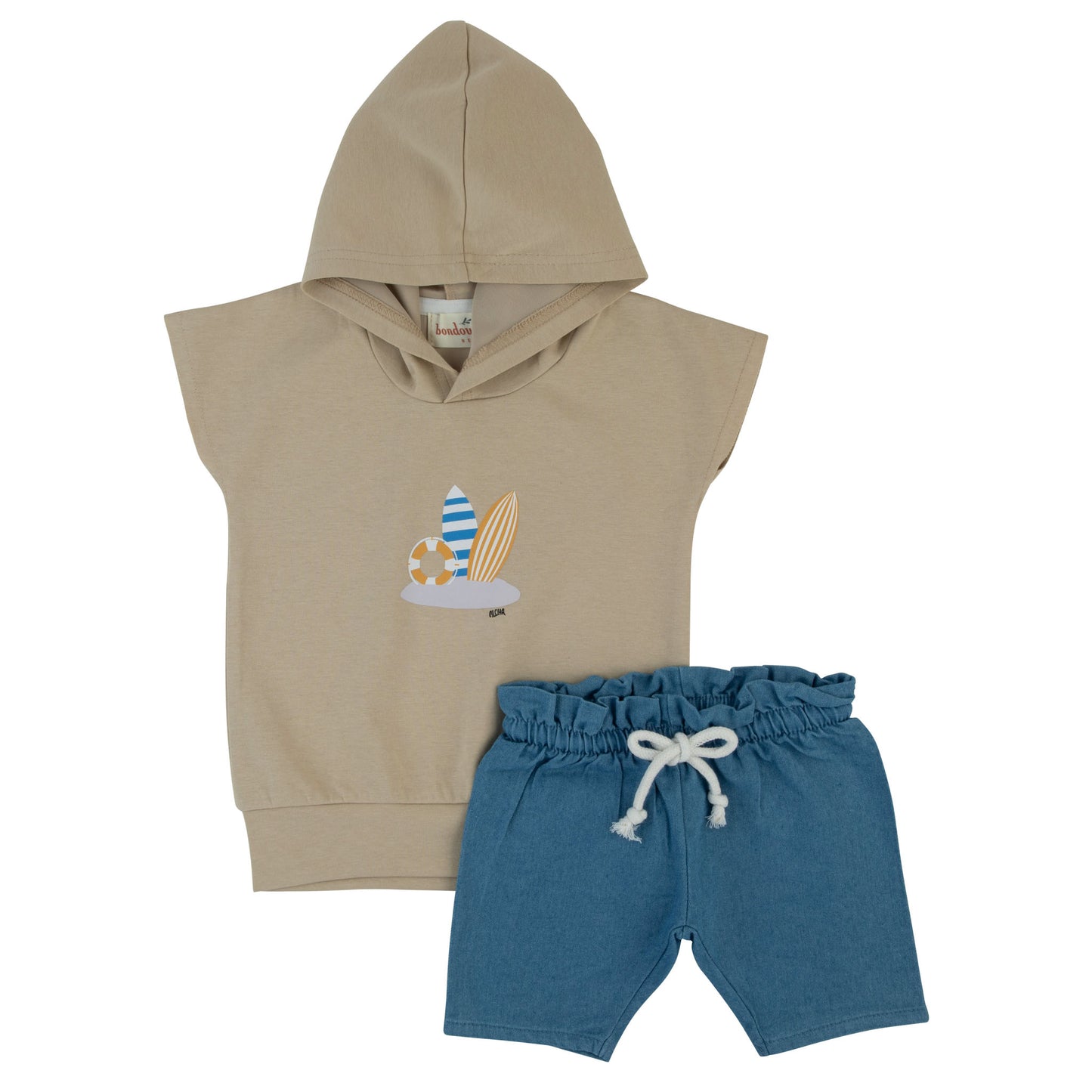 Bondoux Surf Denim Toddler 2pc Set
