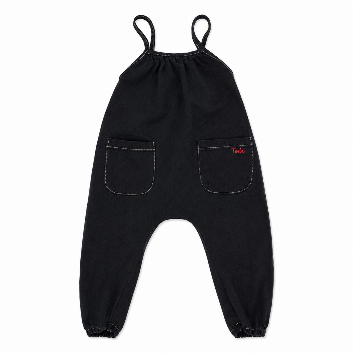 Teela Black Denim Romper