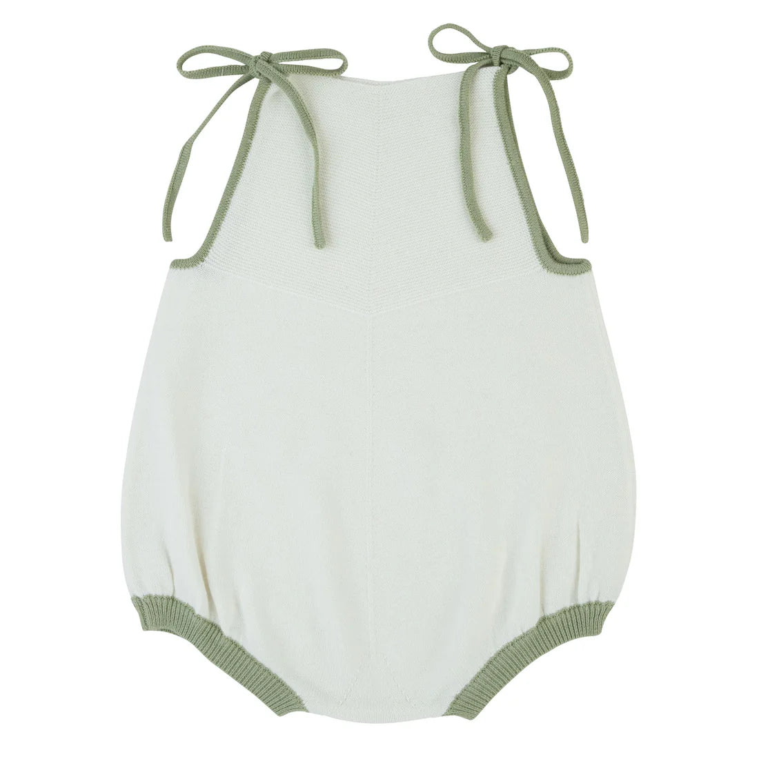 Rompp Green Trim Knit Romper