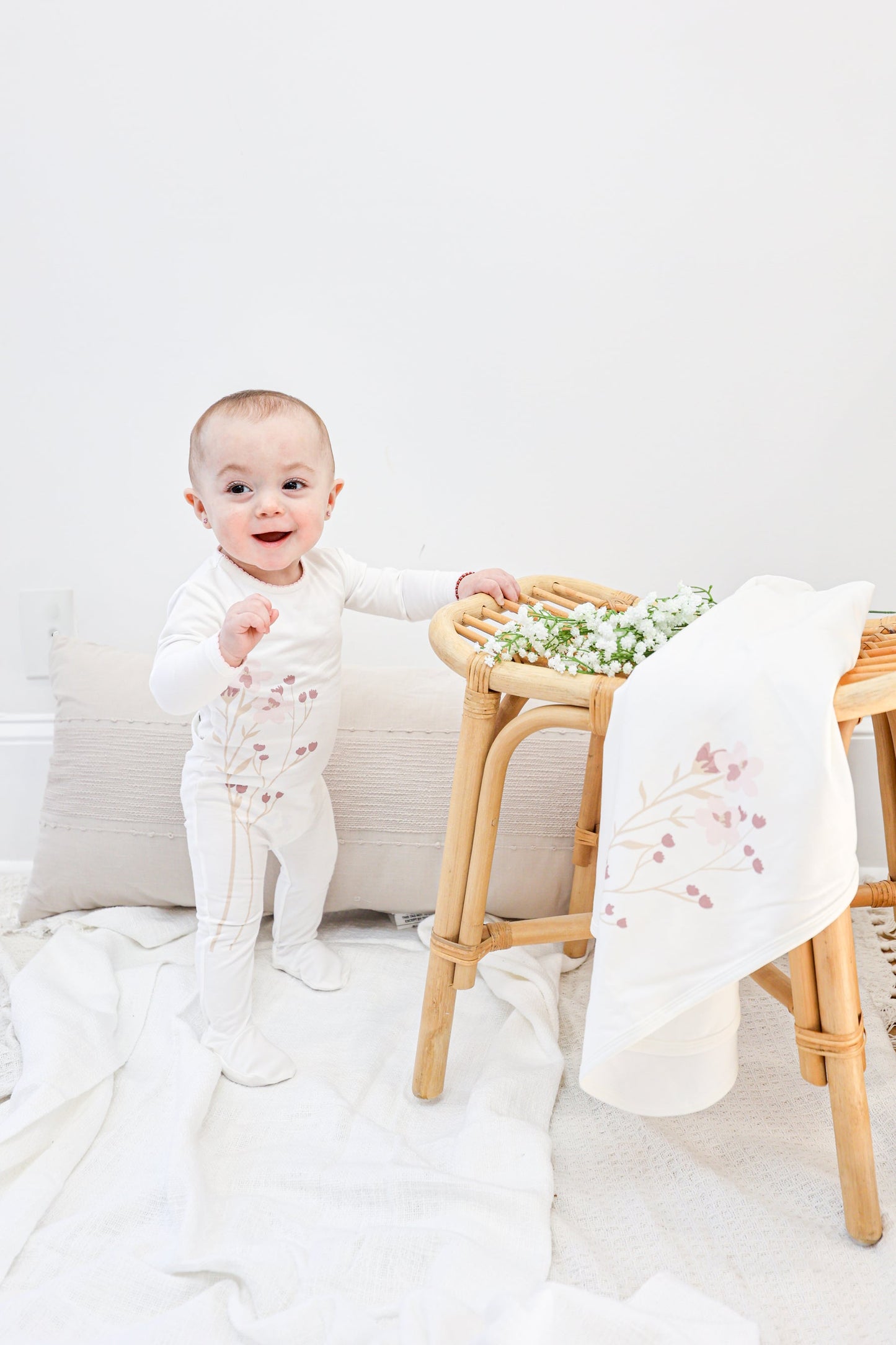 Maniere Blooming Bouquet Footie (girl)