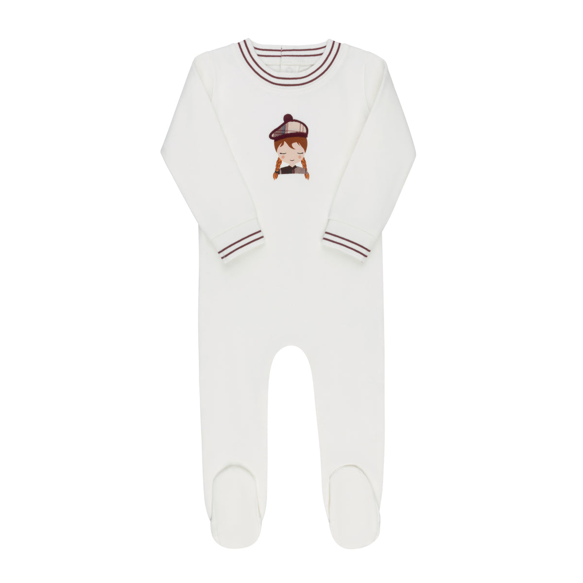 Ely's & Co French Terry Scottish Girl Footie