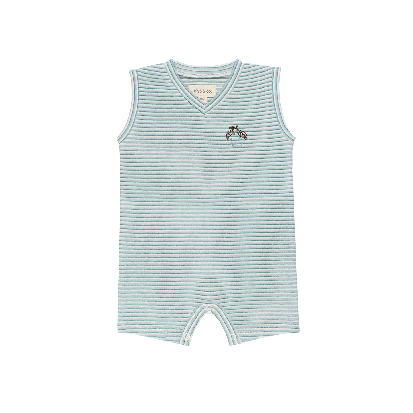 Ely's & Co Metallic Stripe Romper