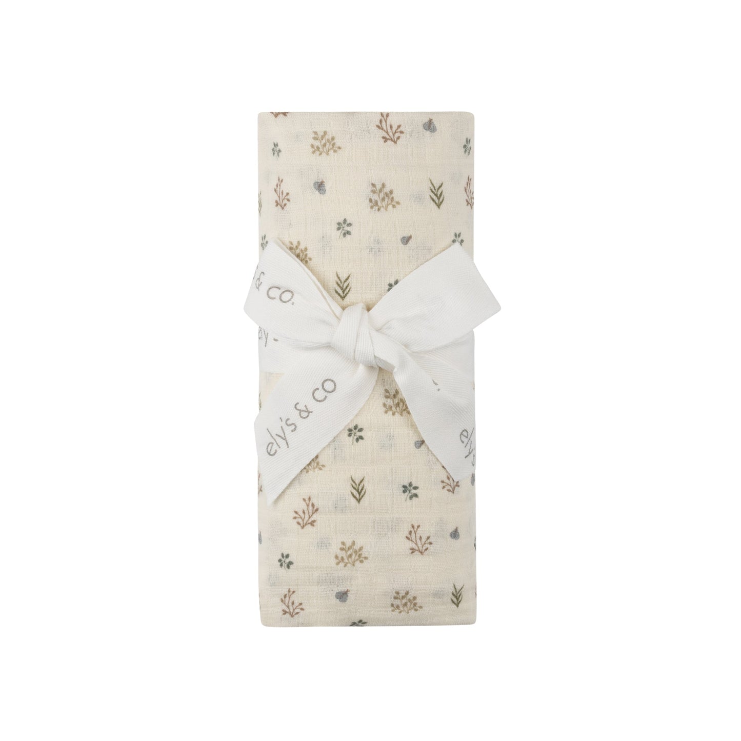 Ely's & Co Garden Floral Print Muslin Swaddle
