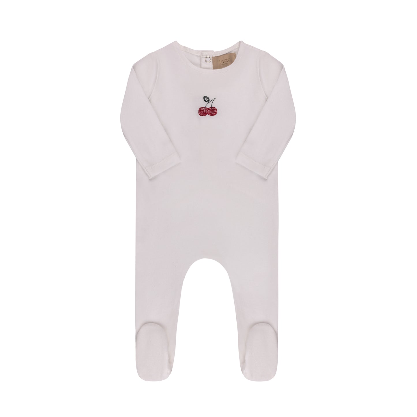 Tricot Printed Cherries Footie