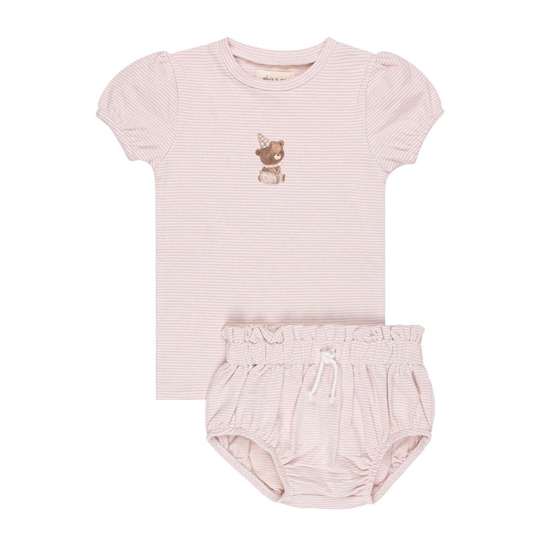 Ely's & Co Organic Bear 2Pc Set (girl)