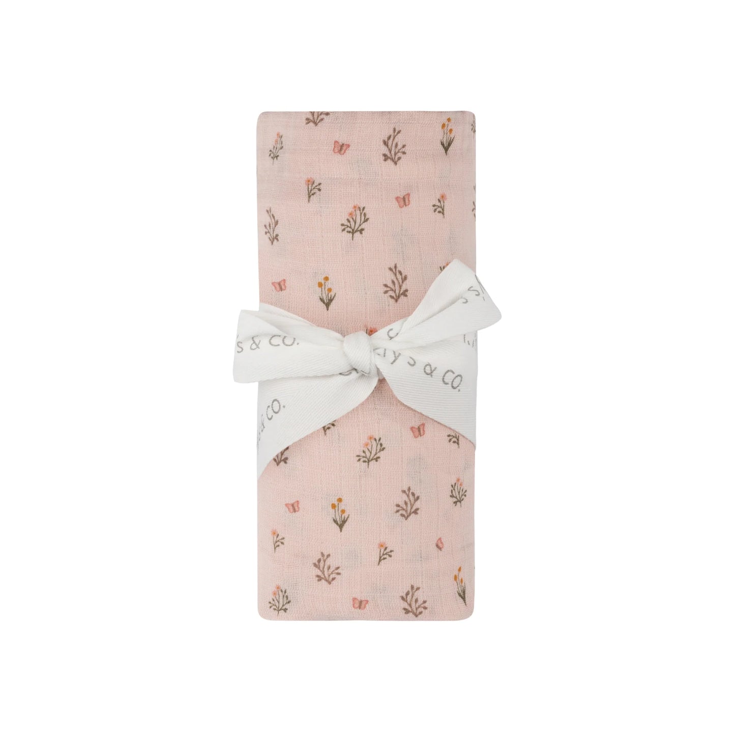 Ely's & Co Garden Floral Print Muslin Swaddle