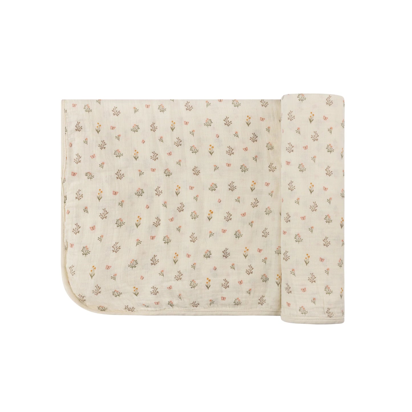 Ely's & Co Garden Floral Print Muslin Swaddle
