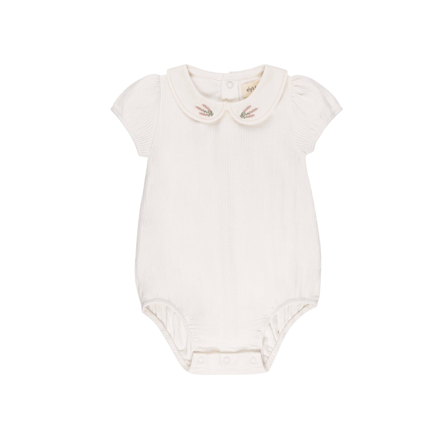 Ely's & Co Embroidered Collar Romper (girl)