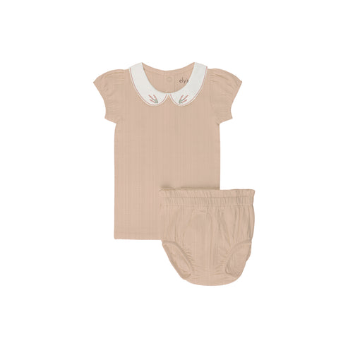 Ely's & Co Organic Embroidered Collar Set (girl)