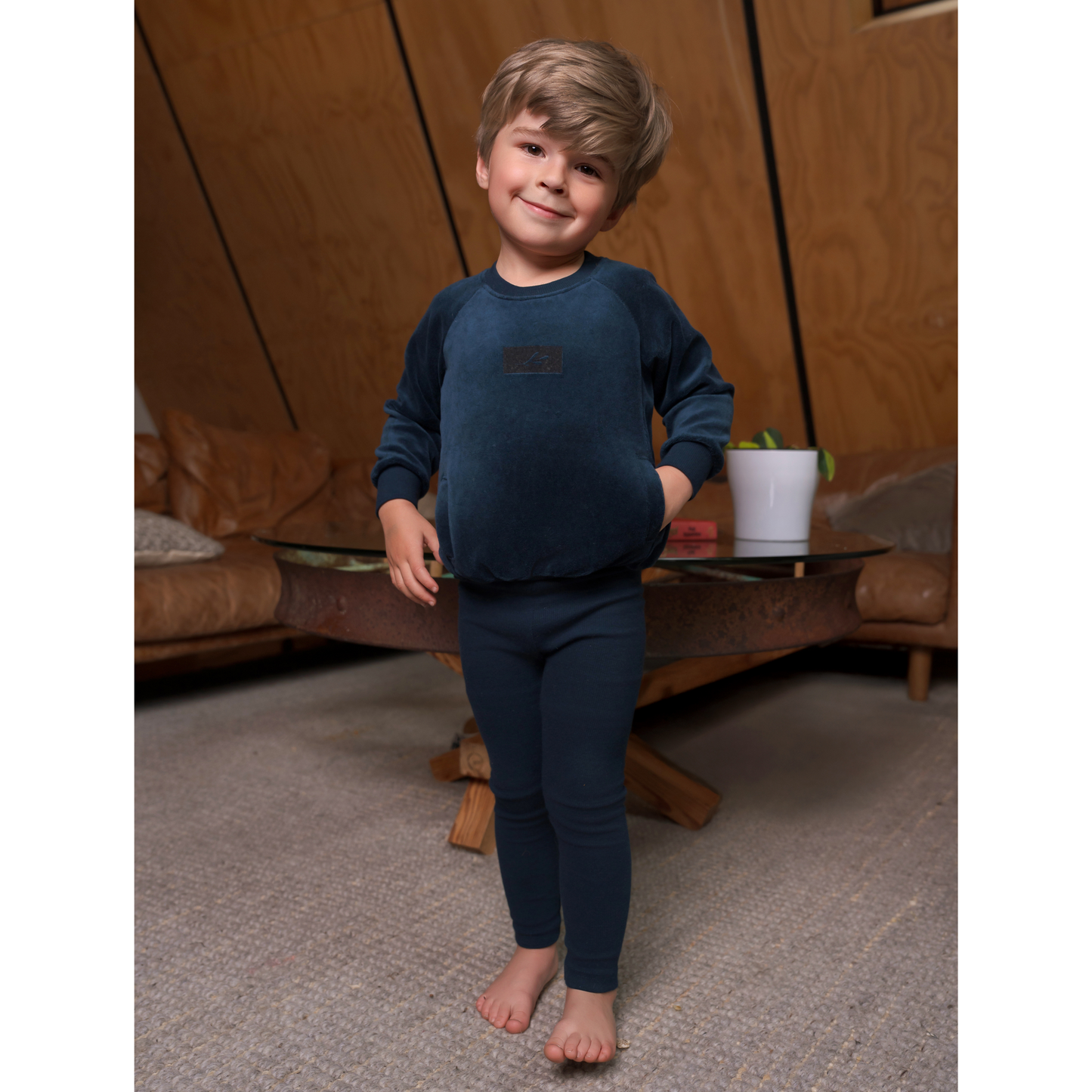 Bondoux Logo Velour 2 Piece Set