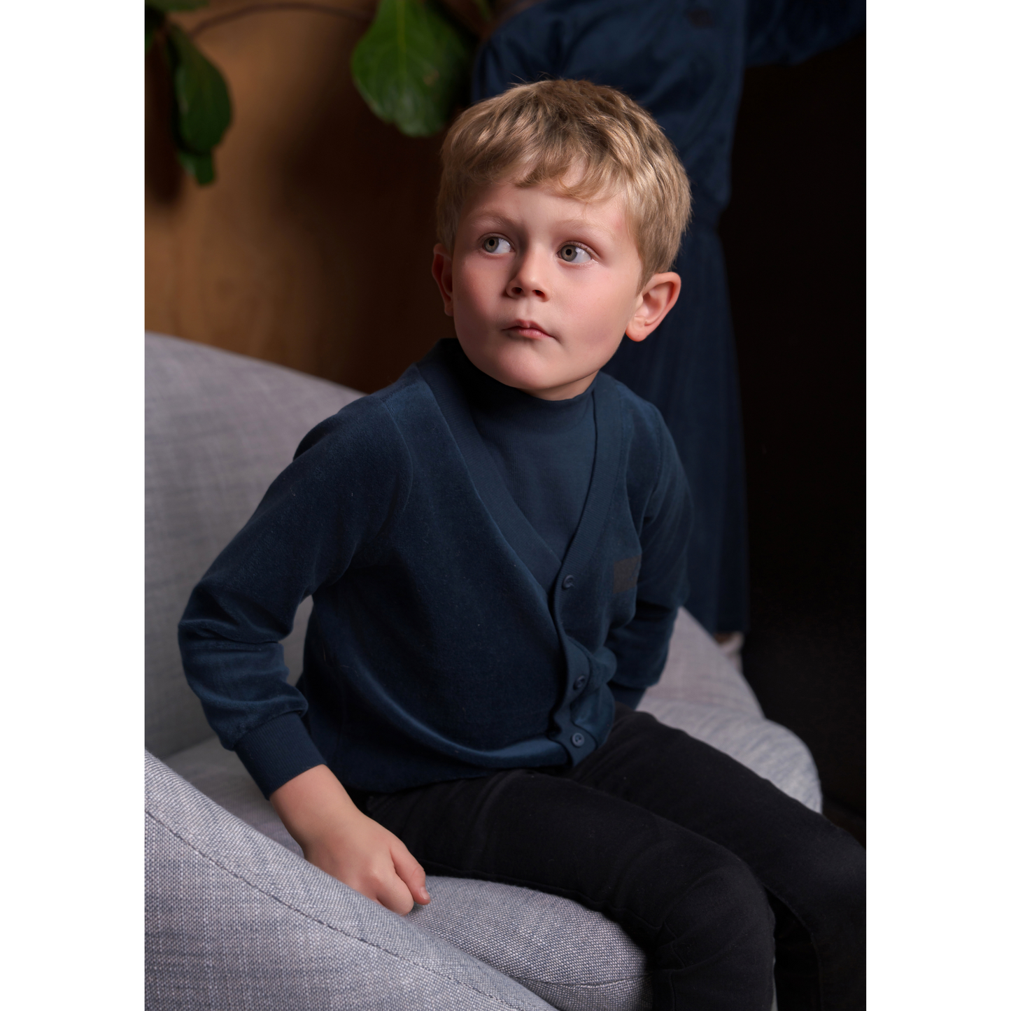 Bondoux Logo Velour Boys Top
