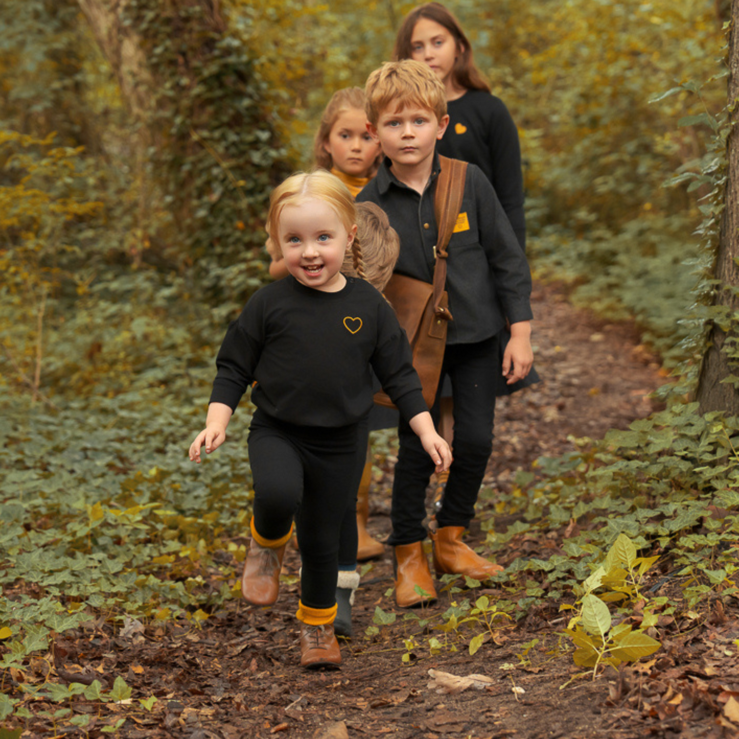 Bondoux Yellow N Denim Toddler 2 Piece Set