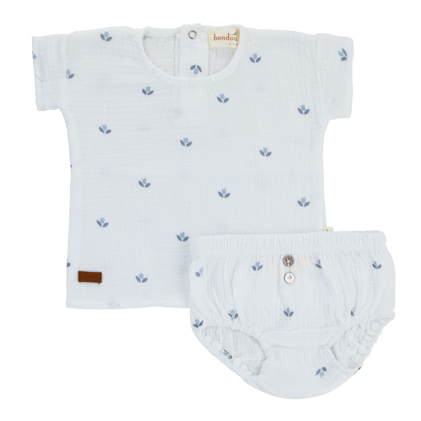 Bondoux Roses Muslin Short 2pc Set