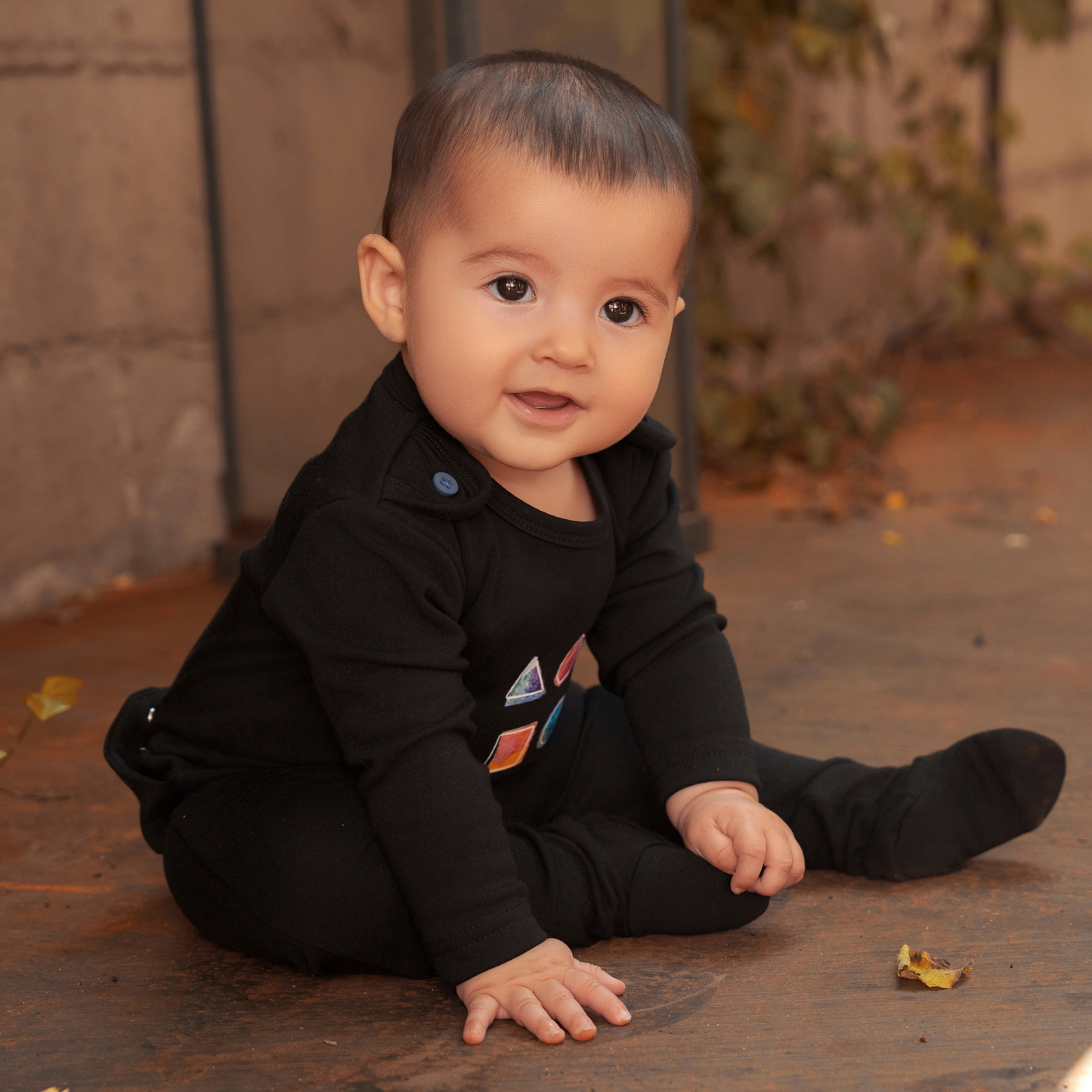 Bondoux Shapes Romper w/ Shell
