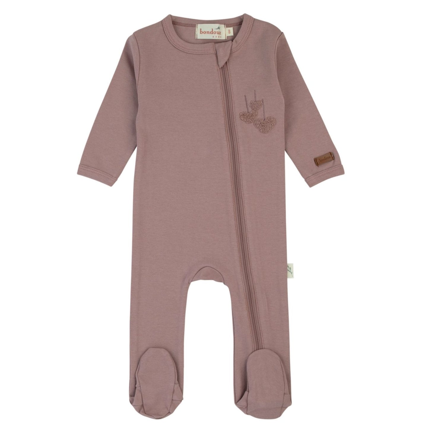 Bondoux Zipper Footie (girl)