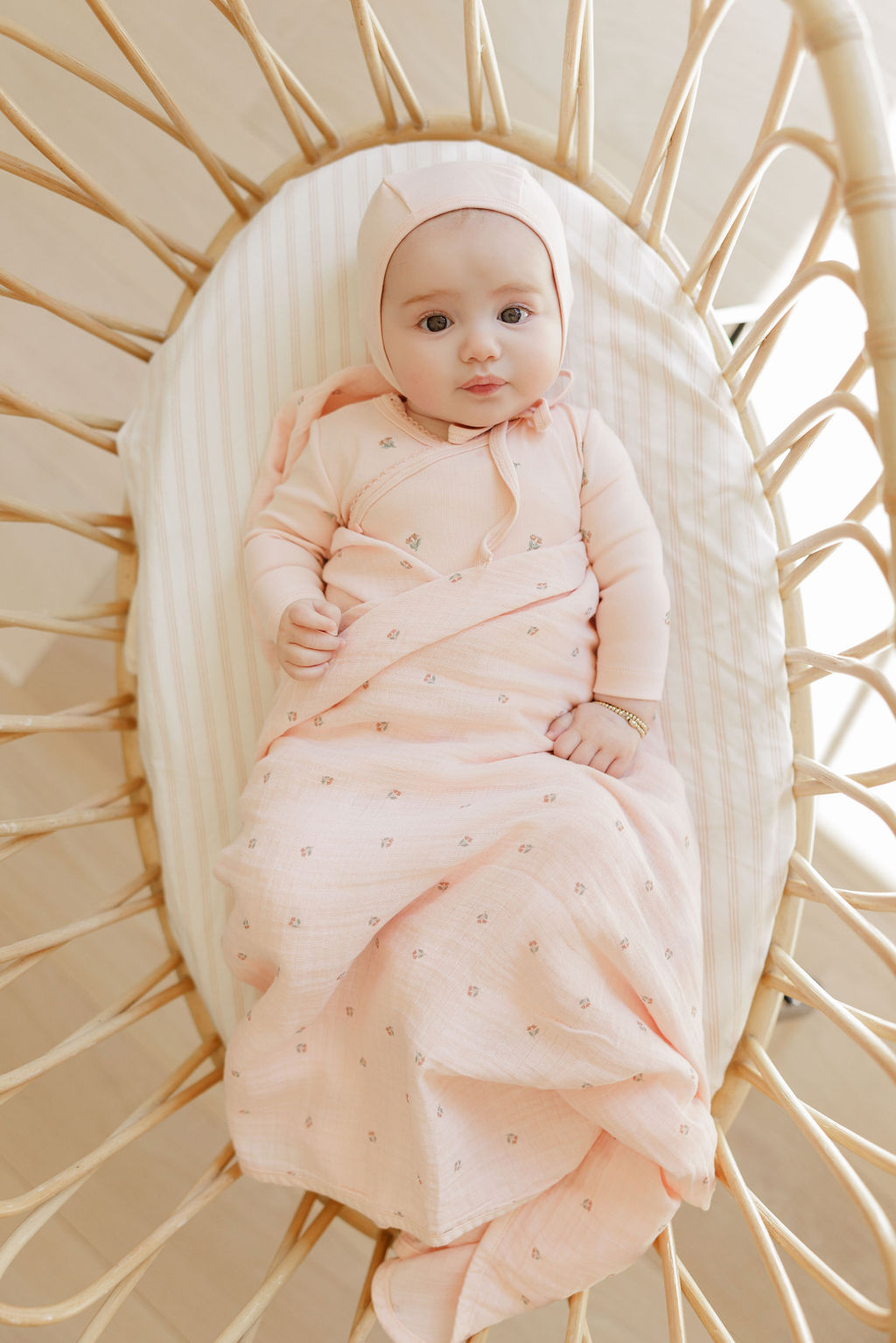 Ely's & Co Embroidered Footie (girl)