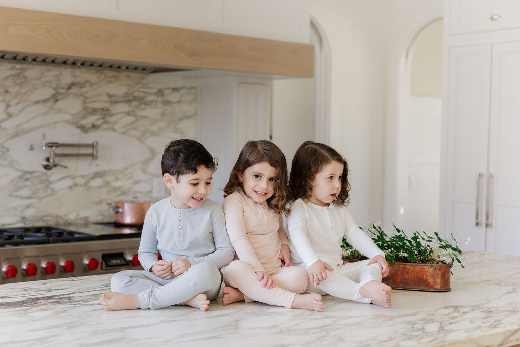 Ely's & Co Pointelle Heart Lounge Set (girl)