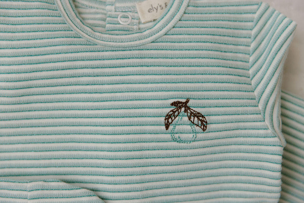 Ely's & Co Metallic Stripe Lounge Set