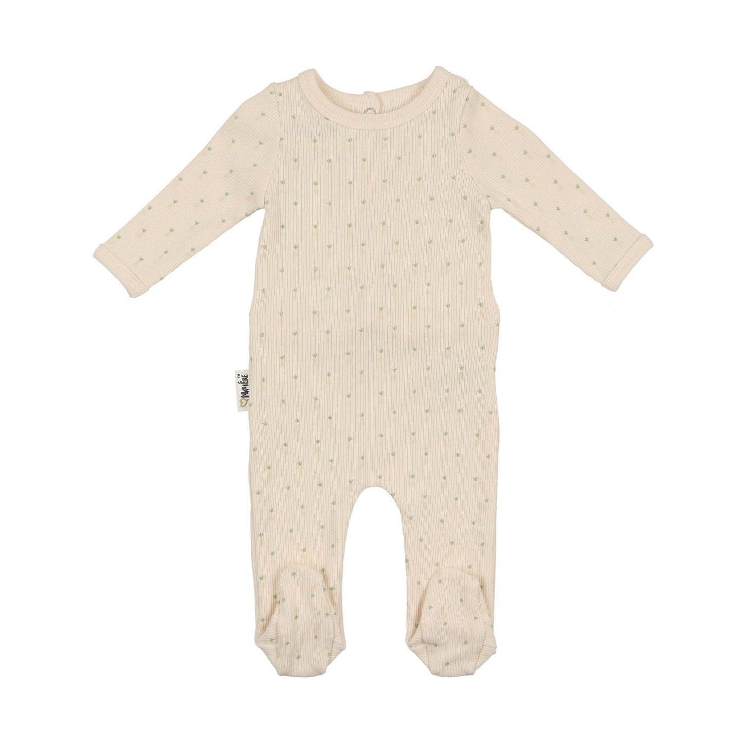 Maniere Ribbed Pineapple Footie
