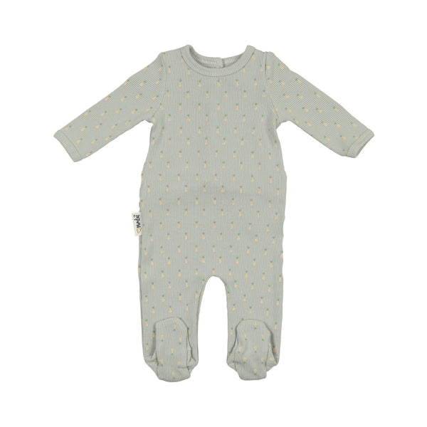 Maniere Ribbed Pineapple Footie