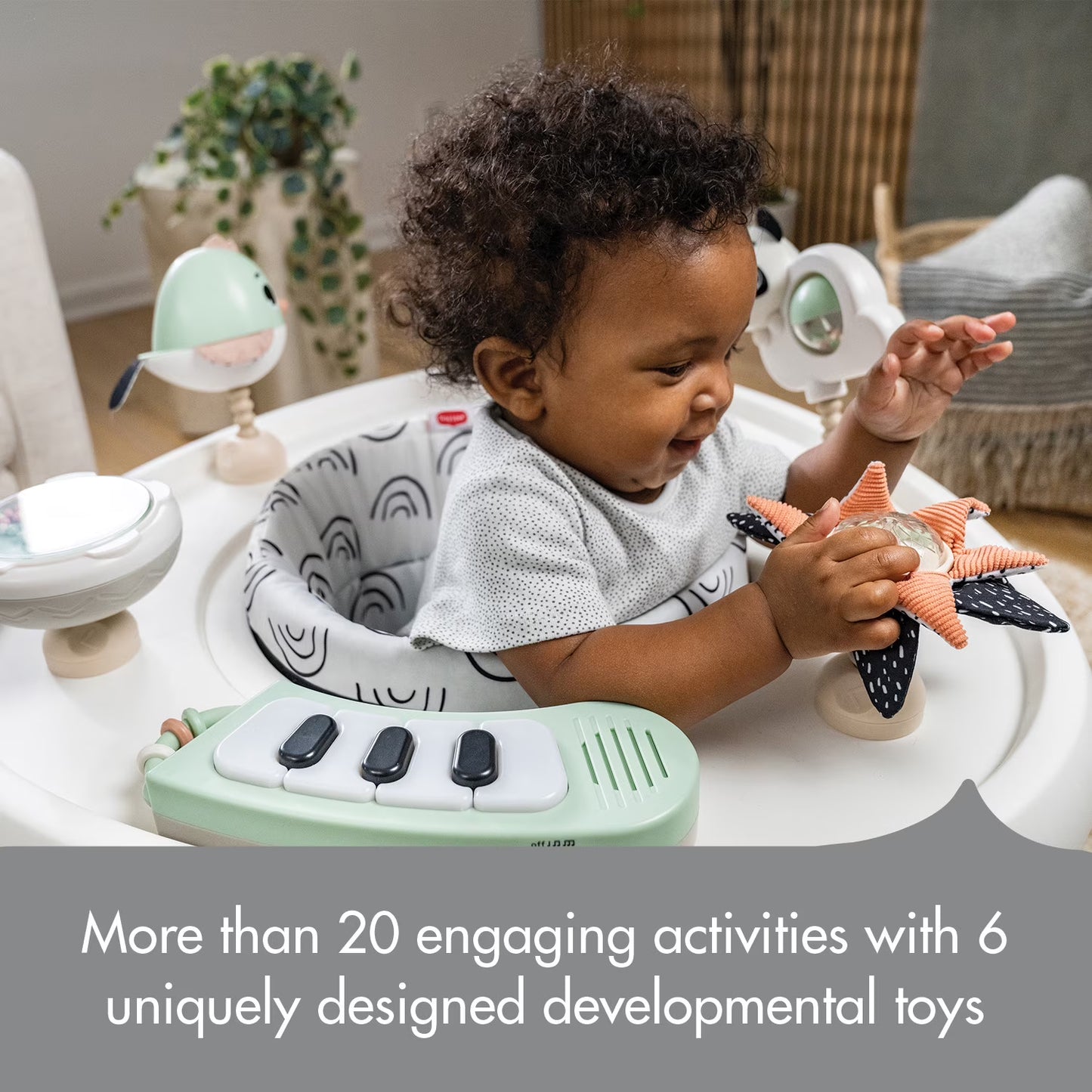 Tiny Love Tiny Love 5-in-1 'Here I Grow' Stationary Activity Center (Black & White Décor Collection)