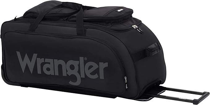 Pre-order Wrangler Wesley 30-Inch Rolling Duffel Bag (Black)