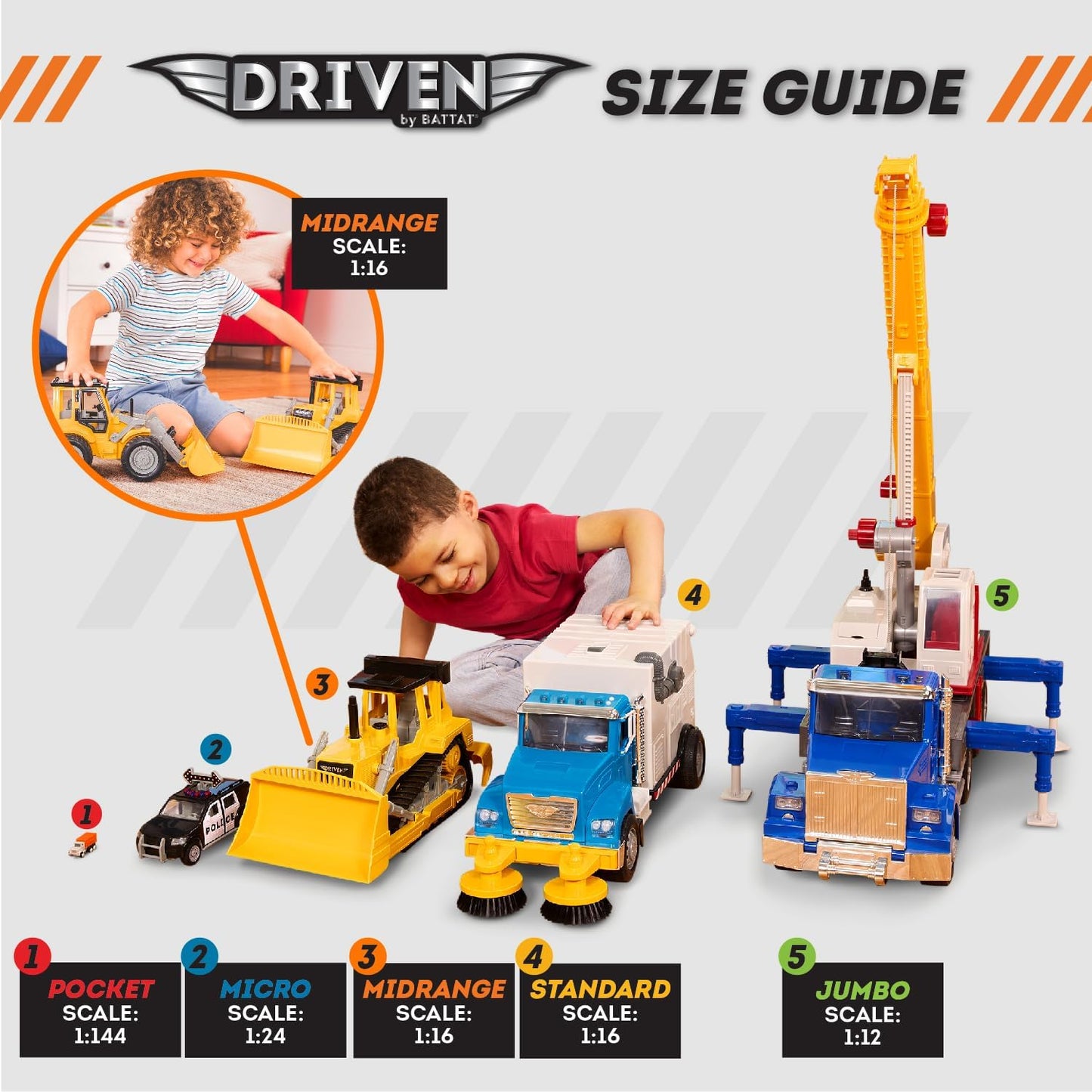 Driven by Battat - 18" Front End Loader Toy Truck