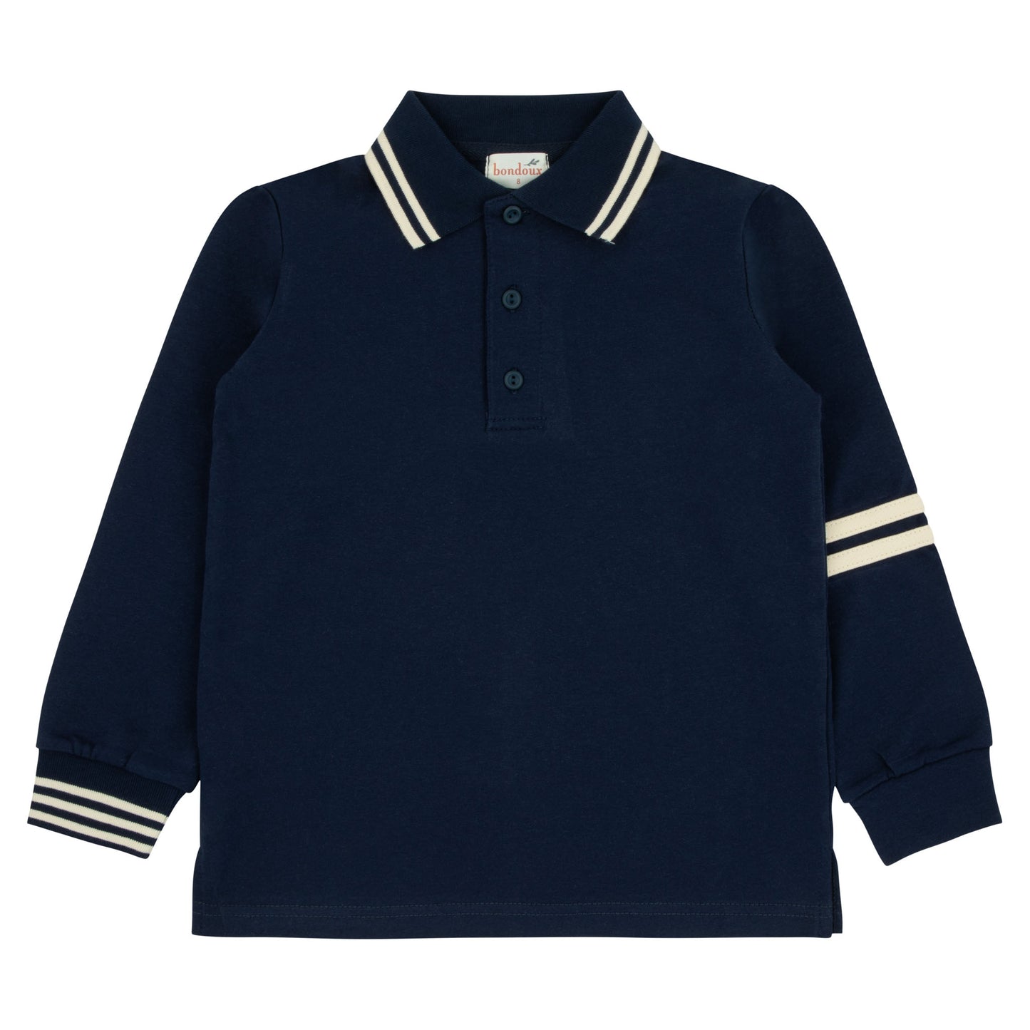 Bondoux Varsity Navy Polo