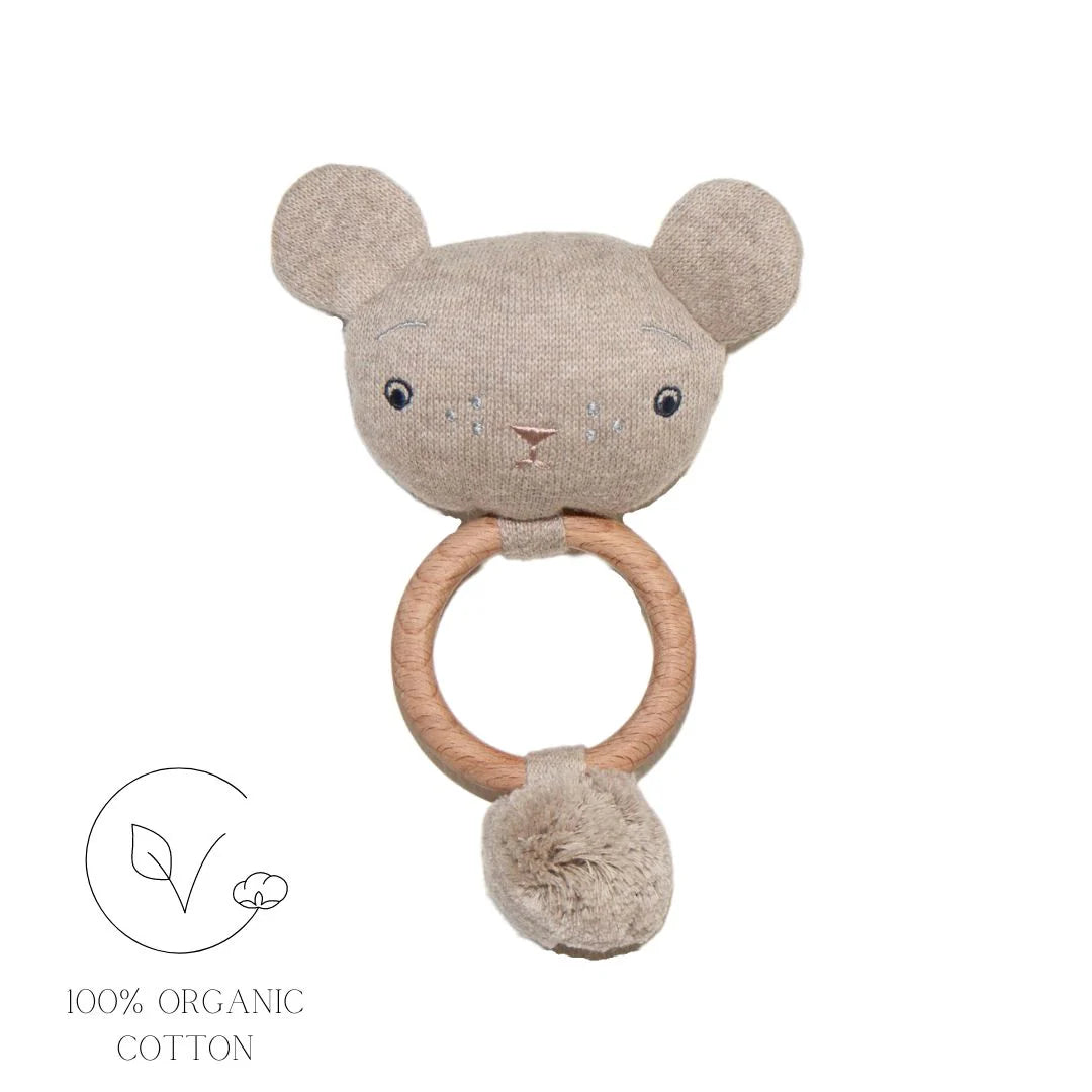 Effiki Organic Cotton Rattle/Teether