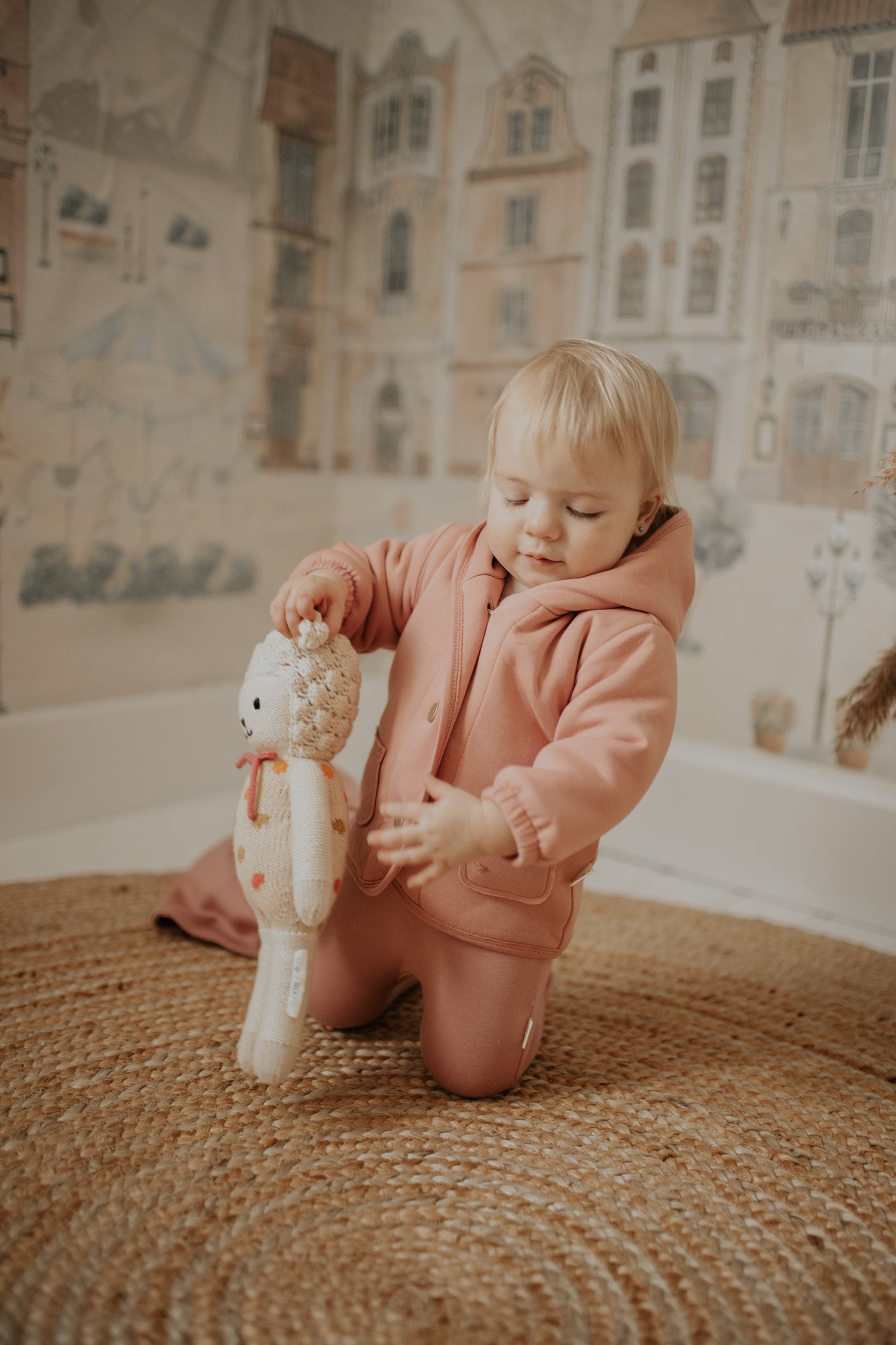 Bondoux Simple Sweater w/ Bonnet (girl)