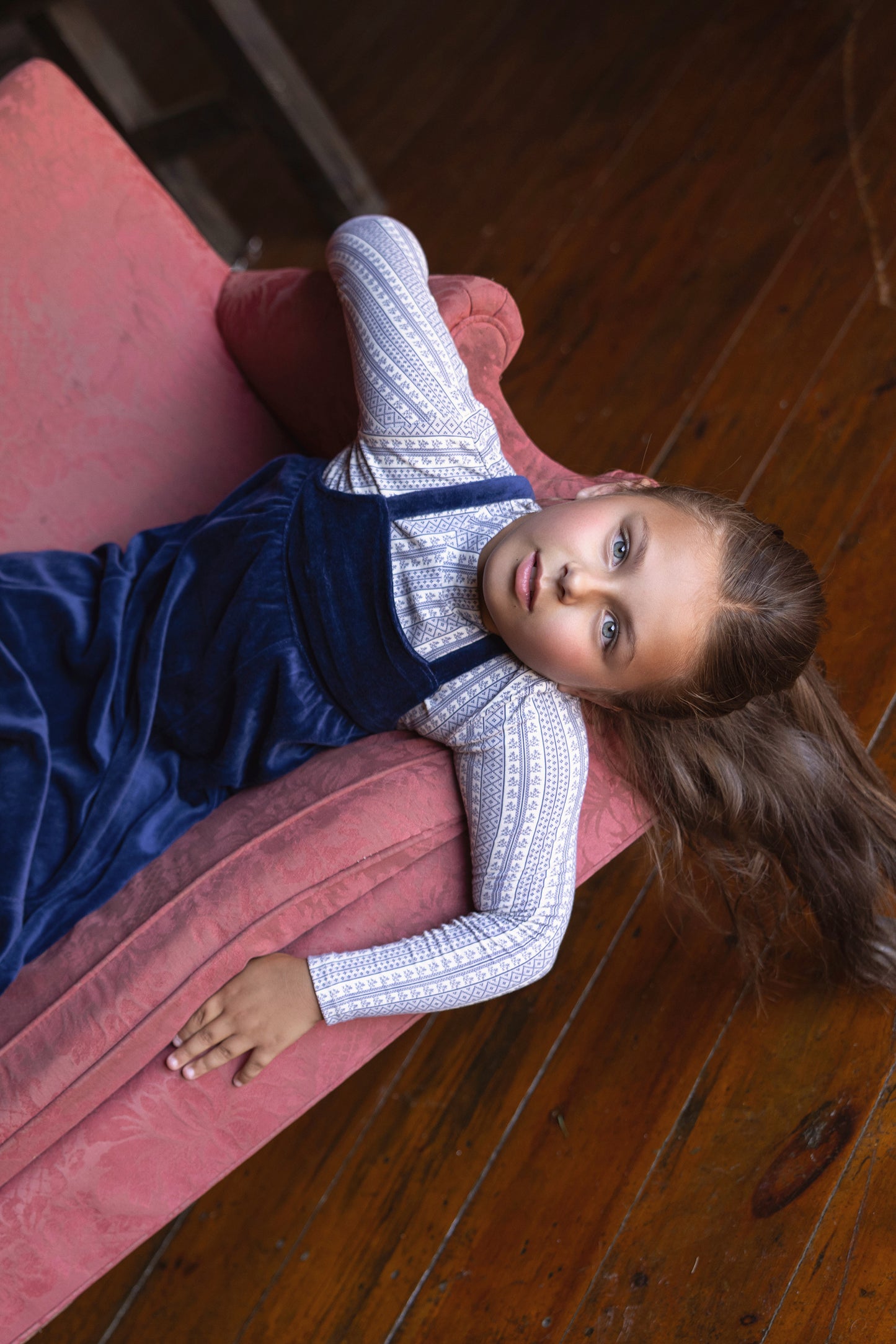 Bondoux Printed Velour Maxi Jumper