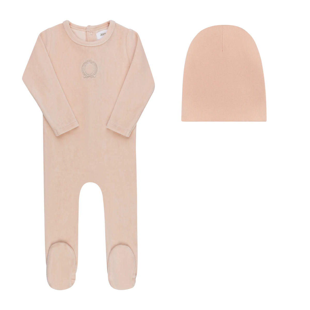 Aurora Metallic Crest Footie & Beanie (g)
