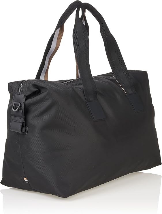 BOSS Tonal Logo Nylon Holdall Duffle Bag