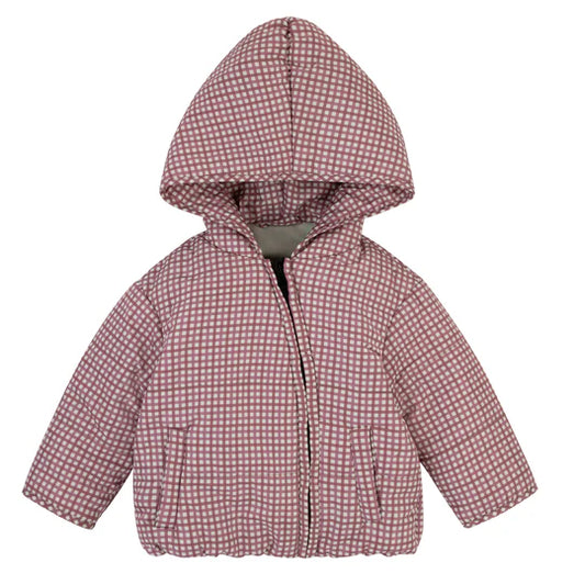 Cozy Coop Baby Plaid Jacket w/ Beanie