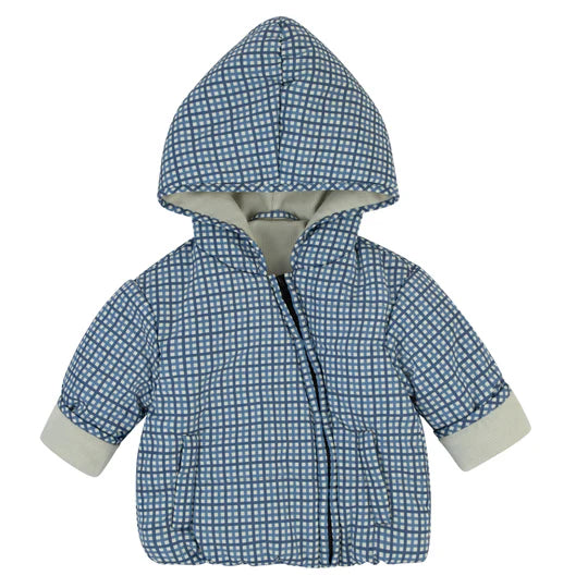 Cozy Coop Baby Plaid Jacket w/ Beanie
