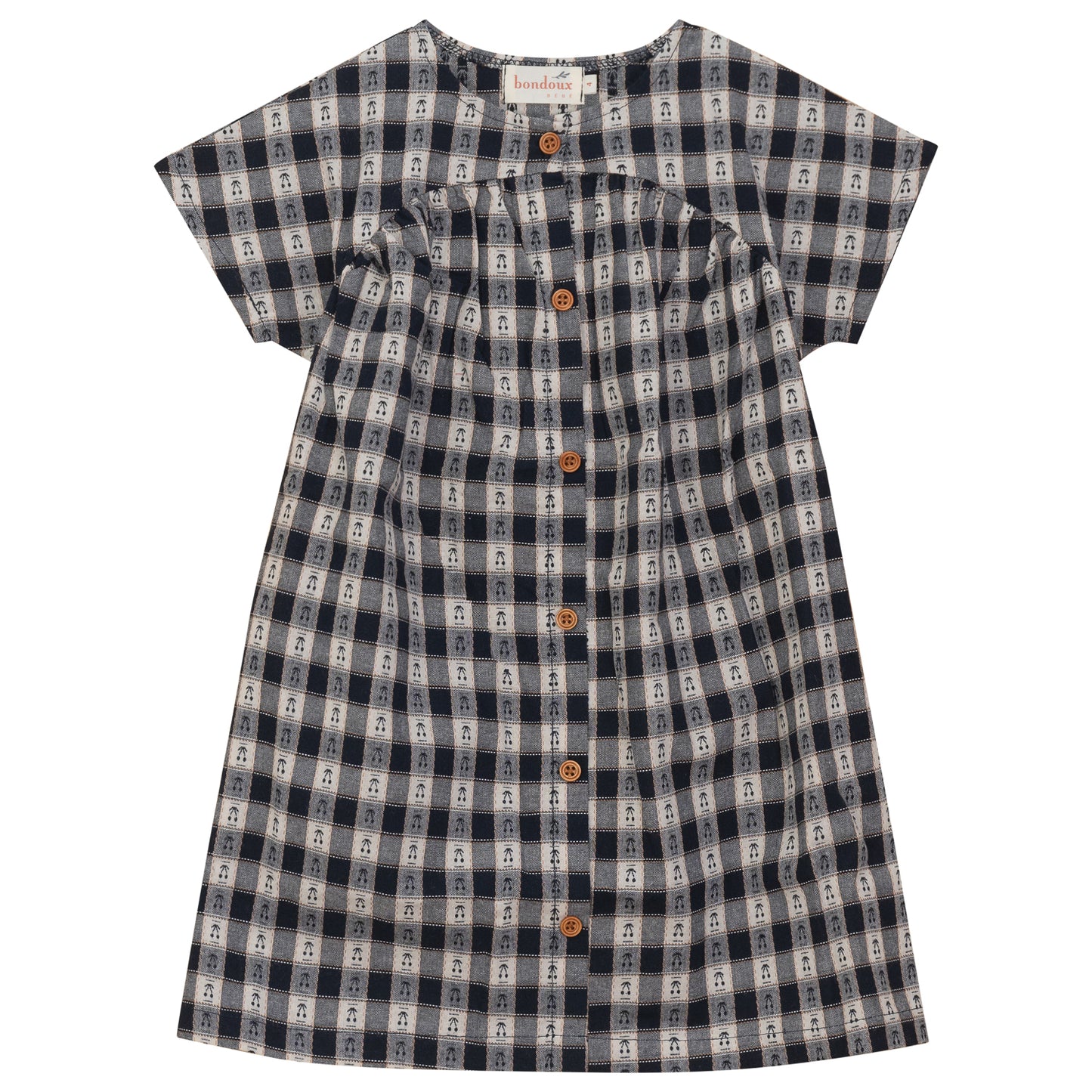 Bondoux Cherry Dress short sleeves