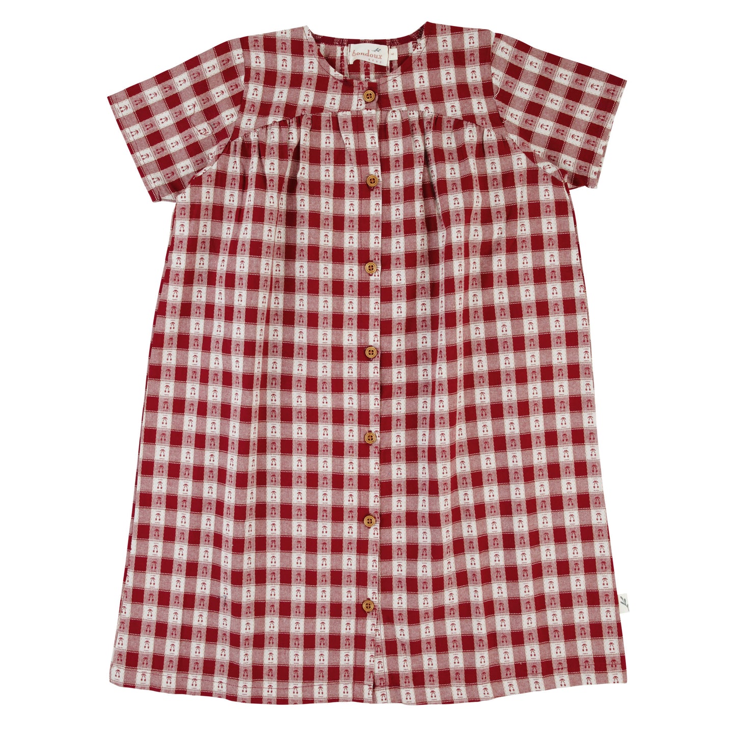 Bondoux Cherry Dress short sleeves