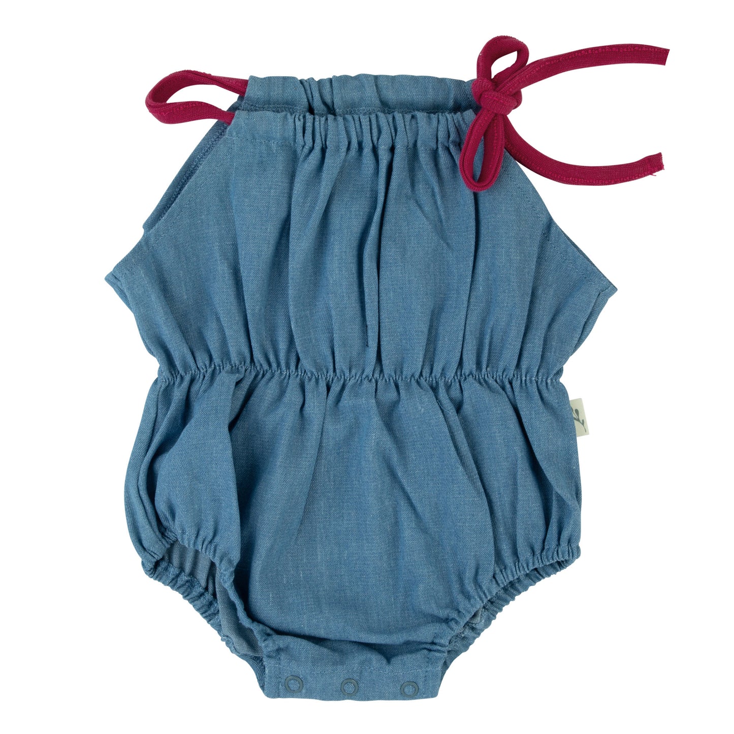 Bondoux Terry Denim Combo Baby Romper (girl)
