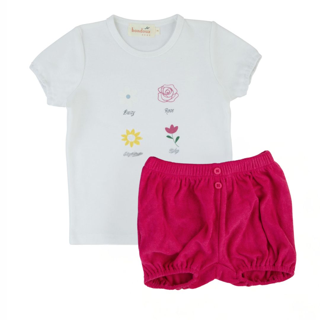 Bondoux Terry Denim Combo Toddler 2pc Set