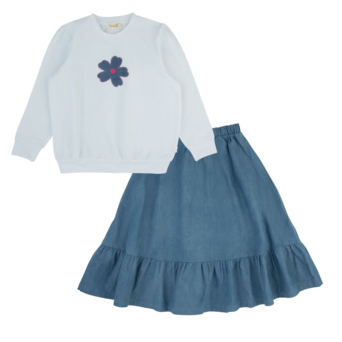 Bondoux Terry Denim Combo Preteen 2pcs Set