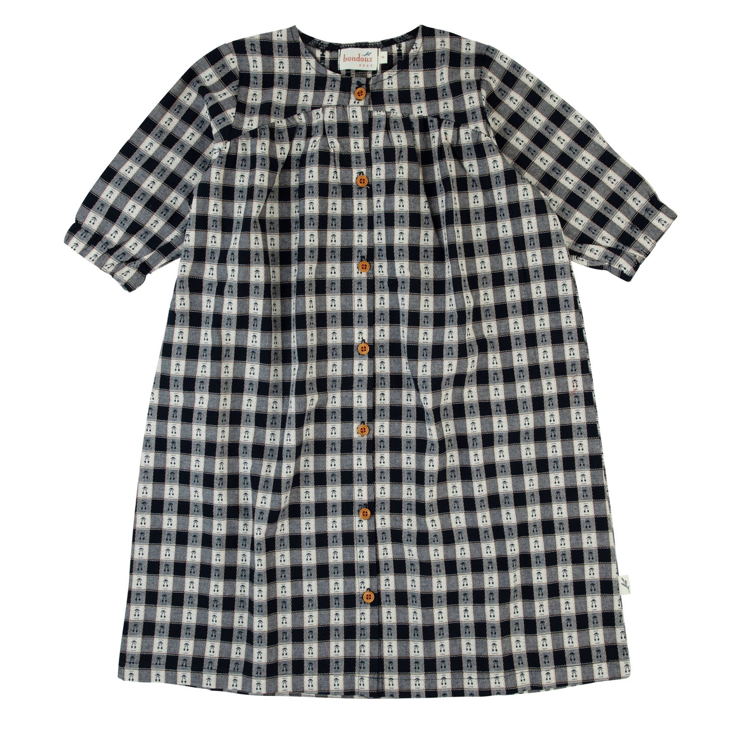 Bondoux Cherry Dress 3/4 sleeves