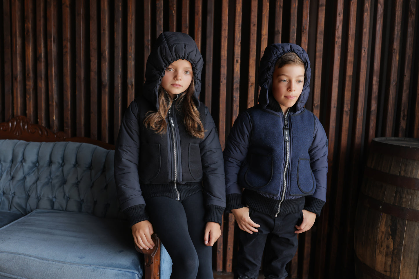 Cozy Coop Wool Patchwork Coat