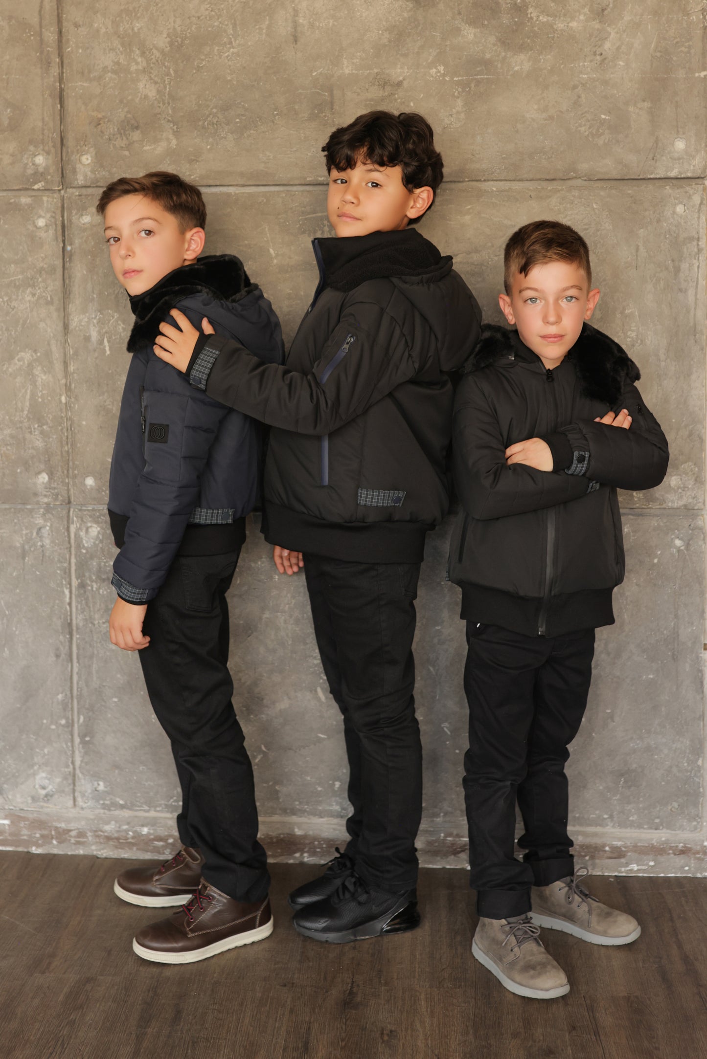 Cozy Coop Boys Rubber Zipper Coat