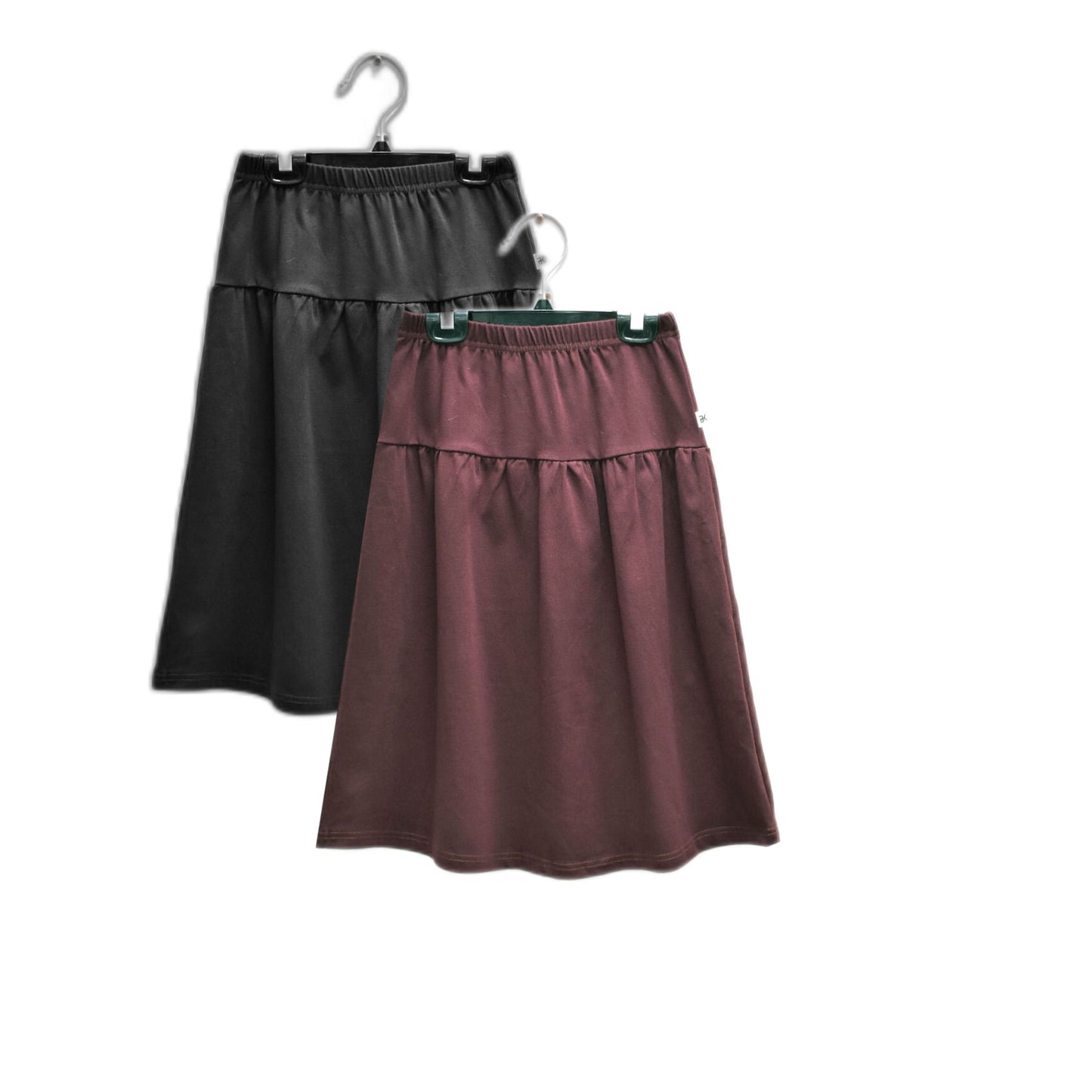 Buckingham Jersey Chalk Skirt