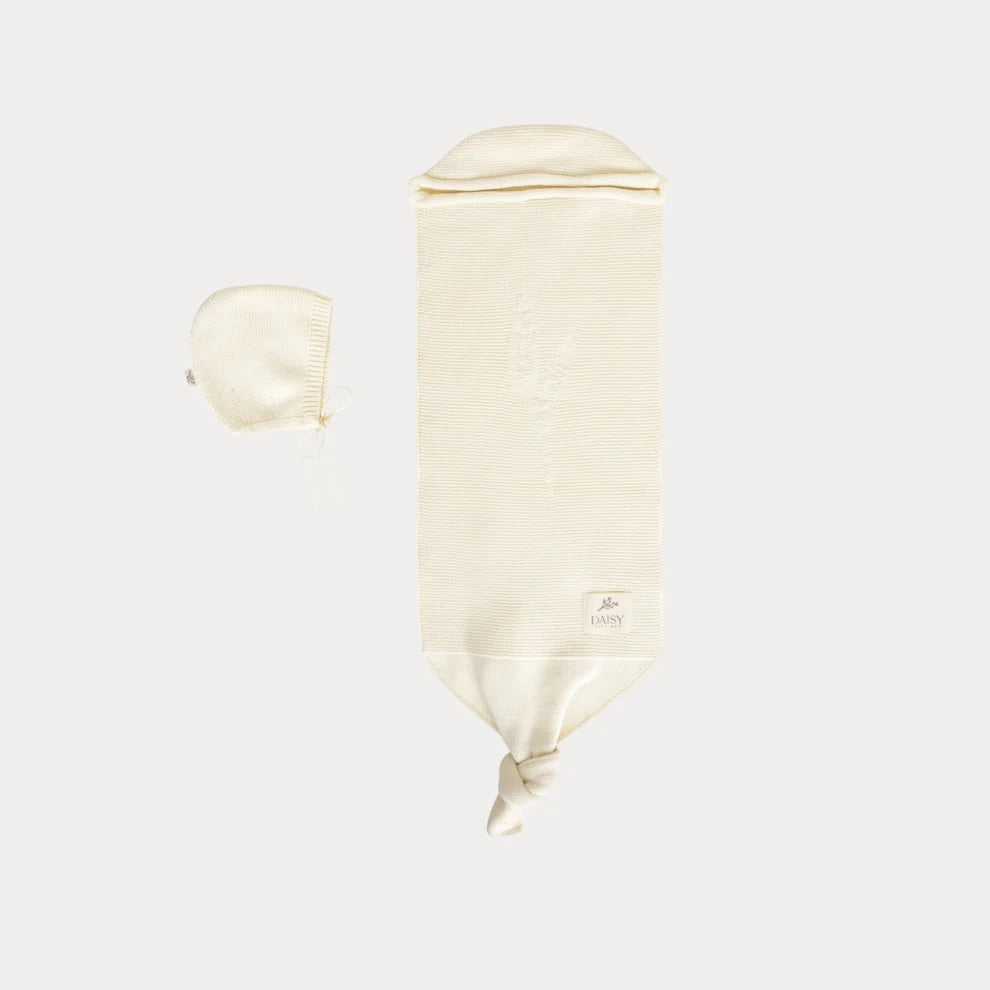 Daisy Knit Cocoon Set (Cream)