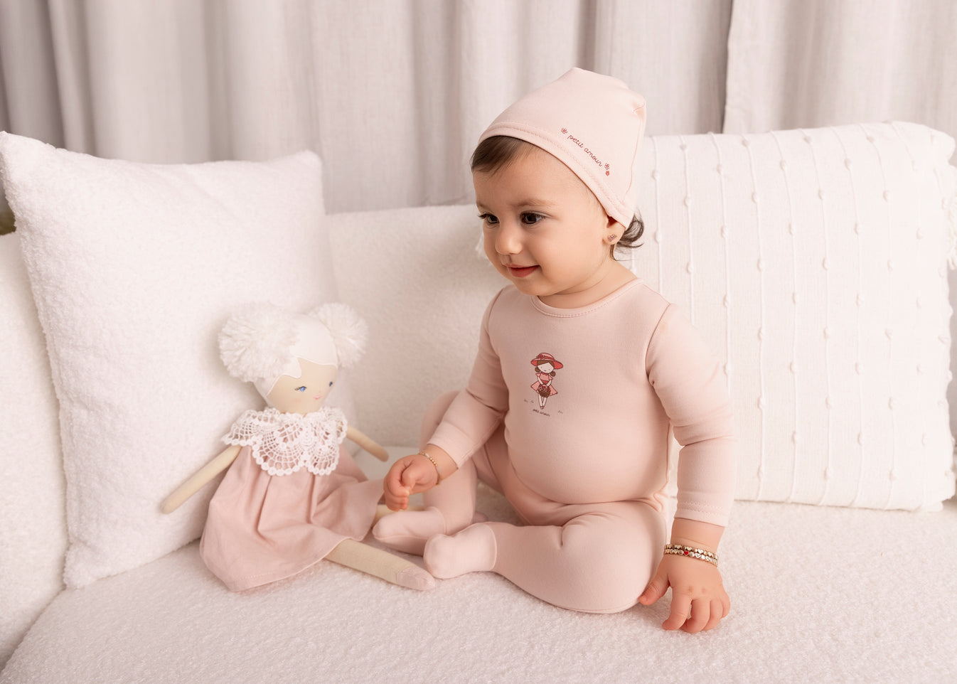 Mini Label Girl Doll Footie